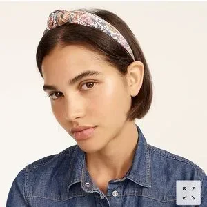 J. CREW Liberty London Print Knot Headband and Twilli Scrunchie New With Tag Girls main image 4